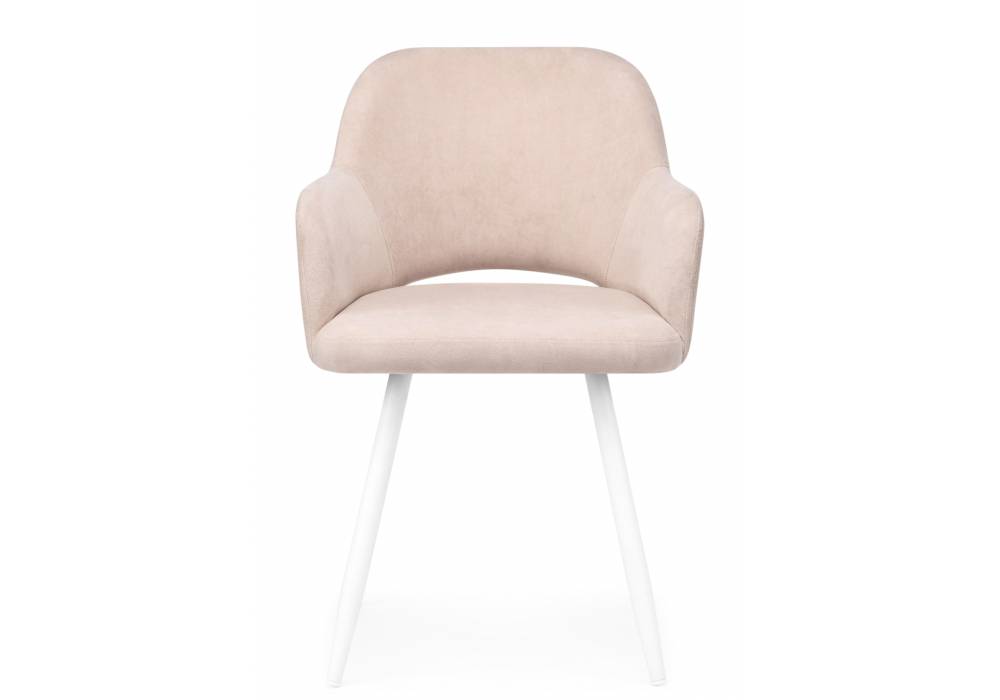 Стул на металлокаркасе Notta Эолин 360 631704 латте (glory 10) / белый фото 2