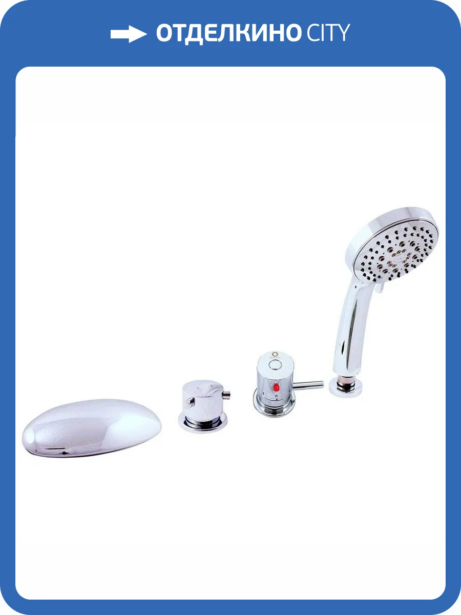 Смеситель Rav Slezak Termo DT270.5P термостатический, на борт ванны, хром фото 3