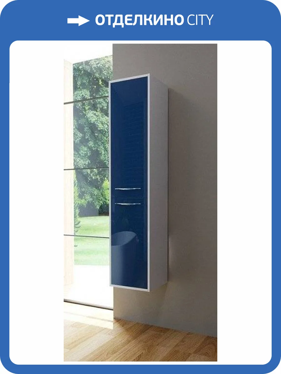 Шкаф-пенал Эстет Barcelona ФР-00003587 подвесной, правосторонний, 157x35 фото 3