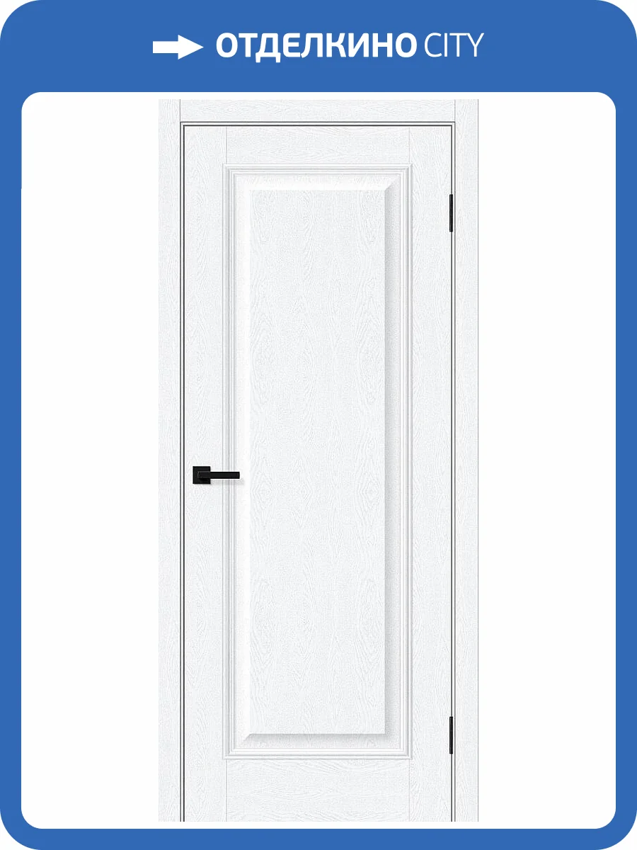 Межкомнатная дверь Bravo Классик-10 полотно White Silkwood 800x2000 фото 2