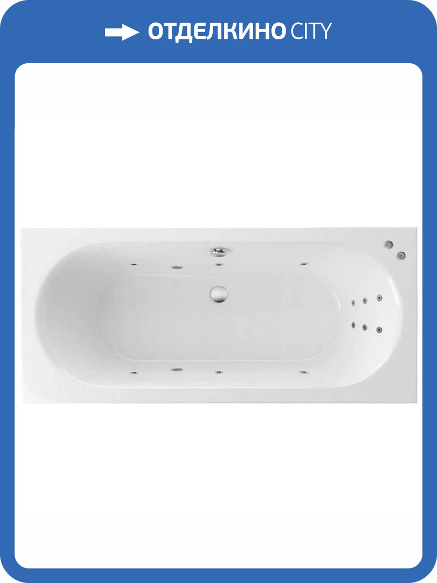 Акриловая ванна Excellent Oceana Slim WAEX.OCE18S.LINE 180x80 фото 7