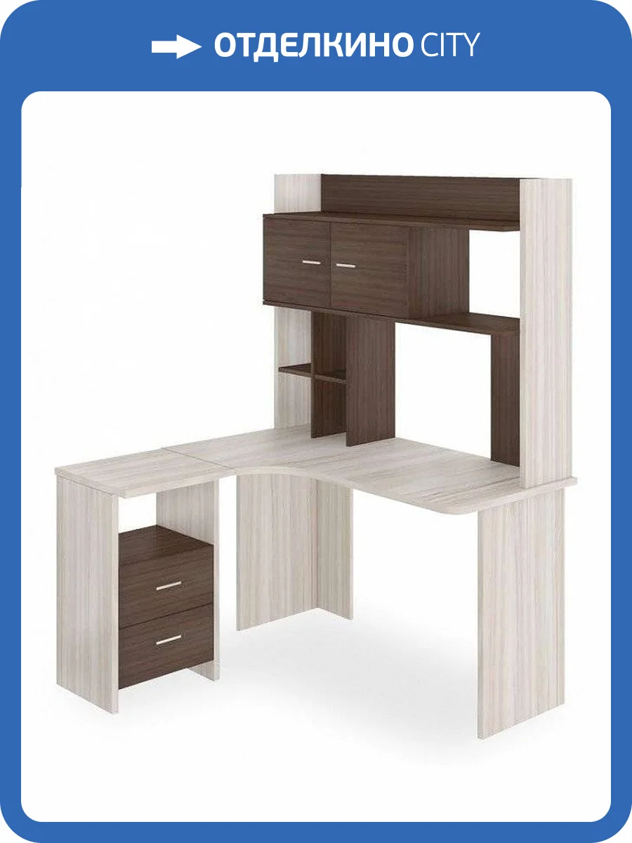 Стол компьютерный Merdes Домино Lite MER_SKL-Ugl130-NKLH-130_KSH_LEV фото 2