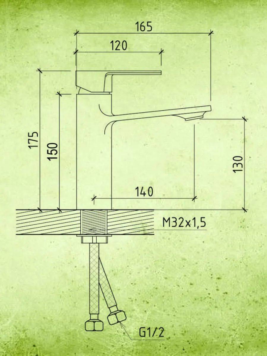 Смеситель для раковины Watersense Jessie W00339 черный матовый фото 4