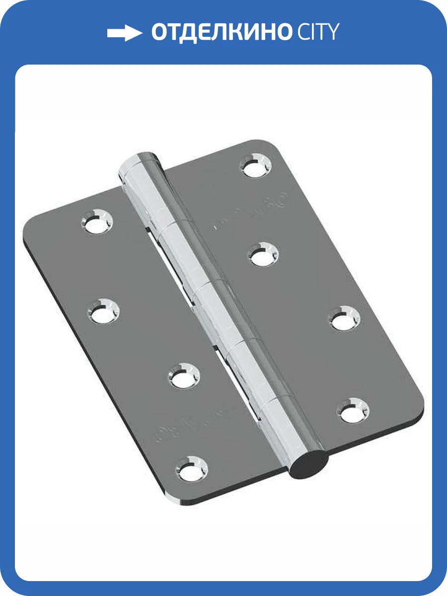 Петля врезная стальная Bravo RS-7-4BB 100x70x2.5 C Хром фото 2