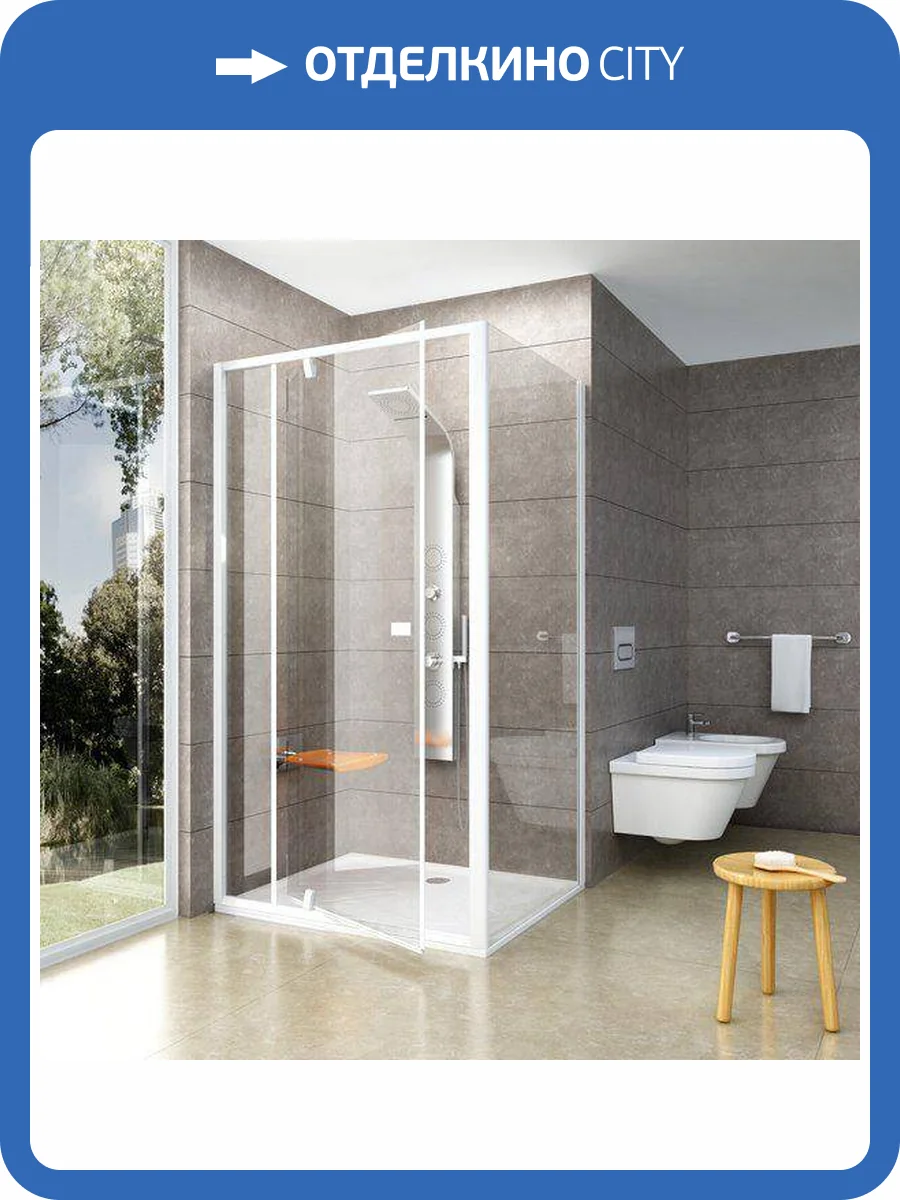 Боковая стенка Ravak PPS-100 Transparent, профиль белый фото 4