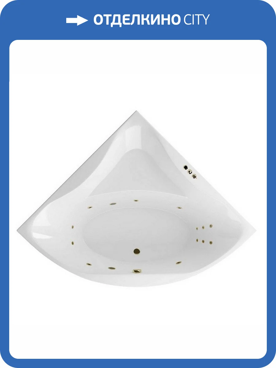 Акриловая ванна Excellent Glamour SMART WAEX.GLA15.SMART.BR 150x150 бронза фото 4