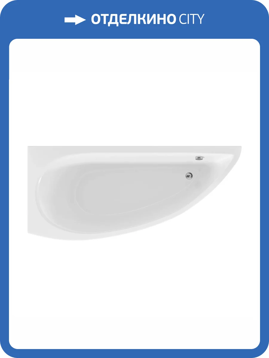 Акриловая ванна Marka One Piccolo 170x75 левая, с каркасом фото 8