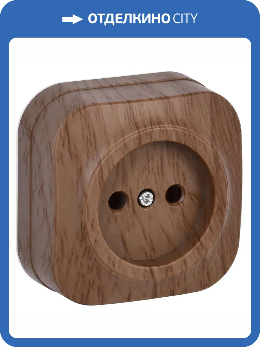 Розетка 1-местная IEK Glory ERH10-K24-10 дуб фото 3