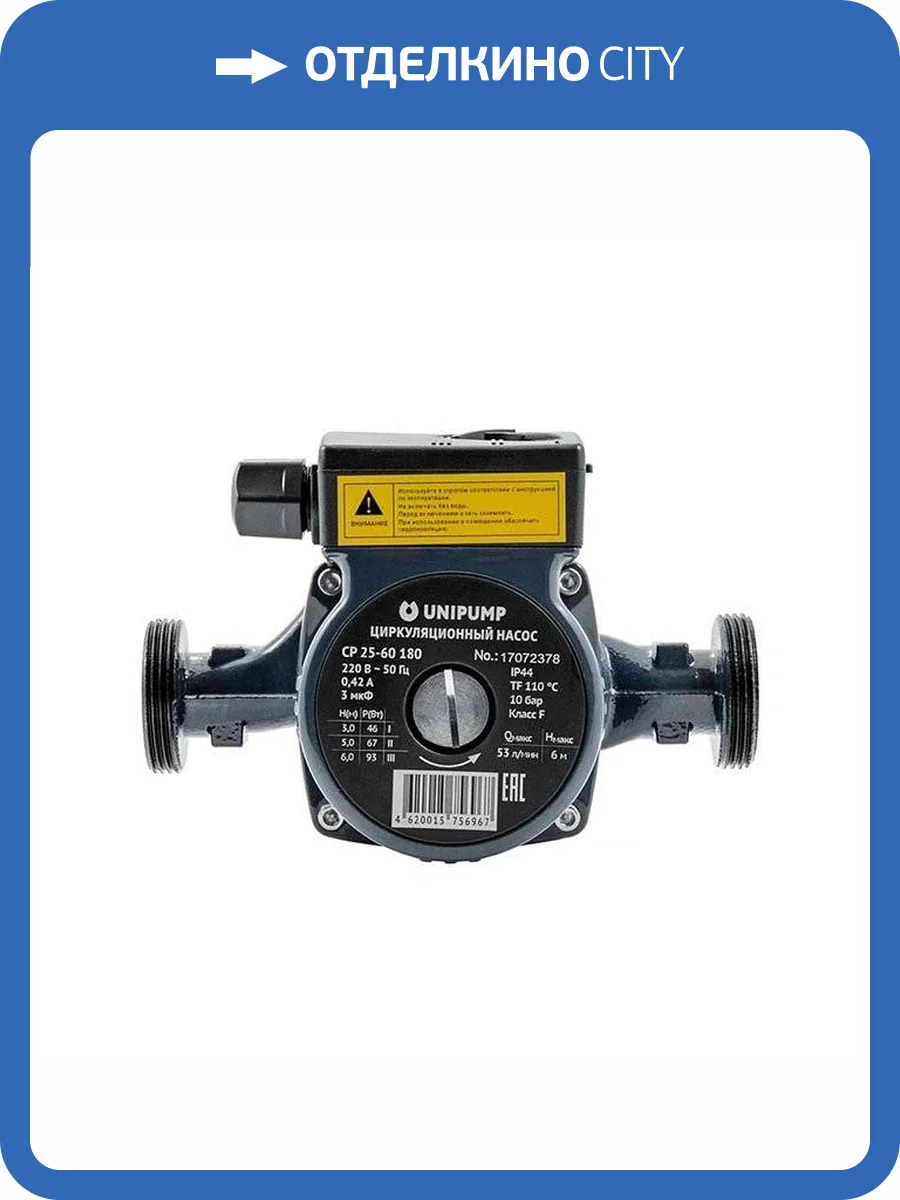 Насос циркуляционный UNIPUMP CP 25-60 180 фото 4