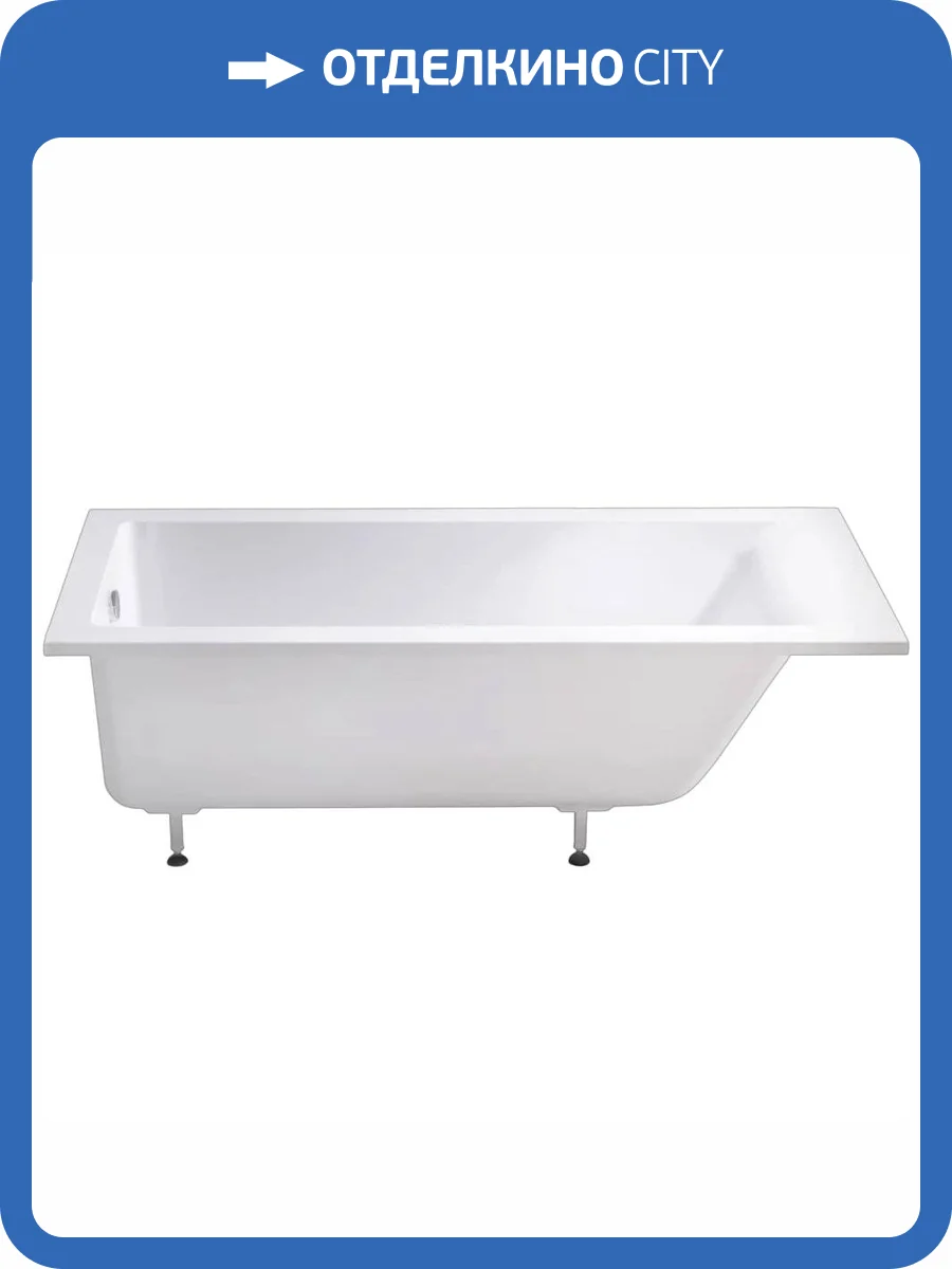 Ванна из искусственного камня Астра-Форм Нейт Solid Surface 01010056 180x80 белая матовая фото 5