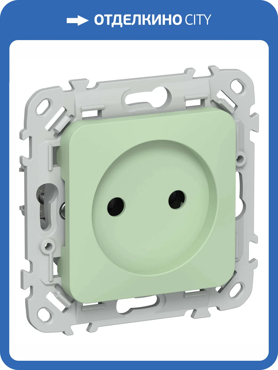Розетка 1-местная IEK Flite FI-R10-10-K93 фисташковый фото 2