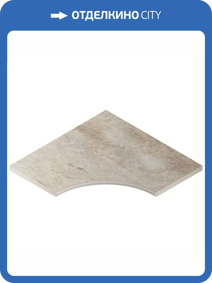 Бортик Italon Манетик X2 620090000197 Уайт Угловой Закругленный 30 60x60 фото 2