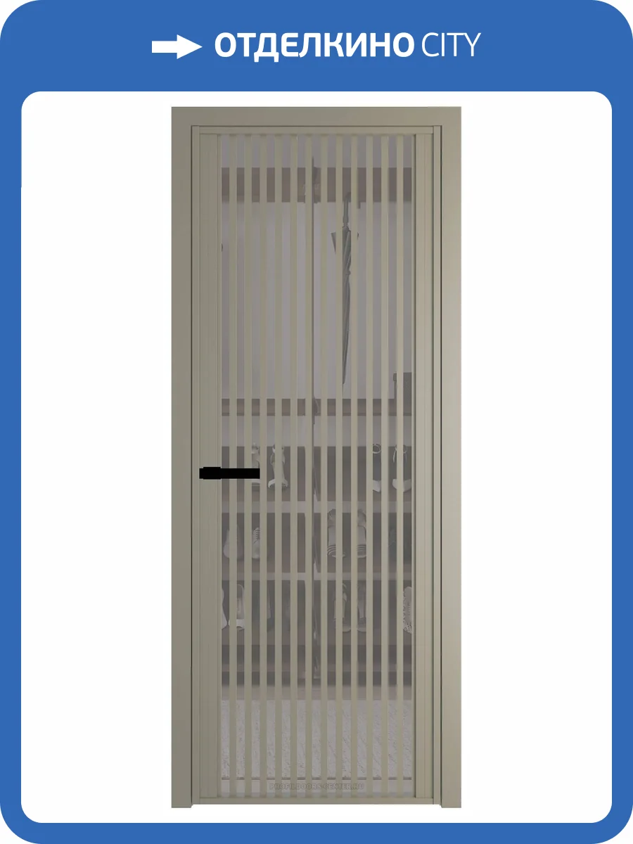 Межкомнатная дверь Profil Doors 3 AGP цвет профиля Никель матовый, стекло безопасное 6 мм комфорт серый 600x2000 фото 2