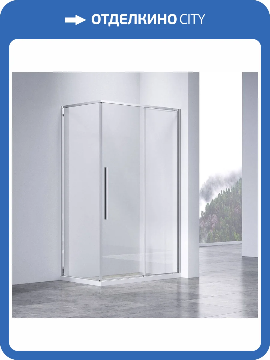 Душевой уголок Vincea Slim-N VSR-4SN9011CL 1100x900, профиль хром, стекло прозрачное фото 7