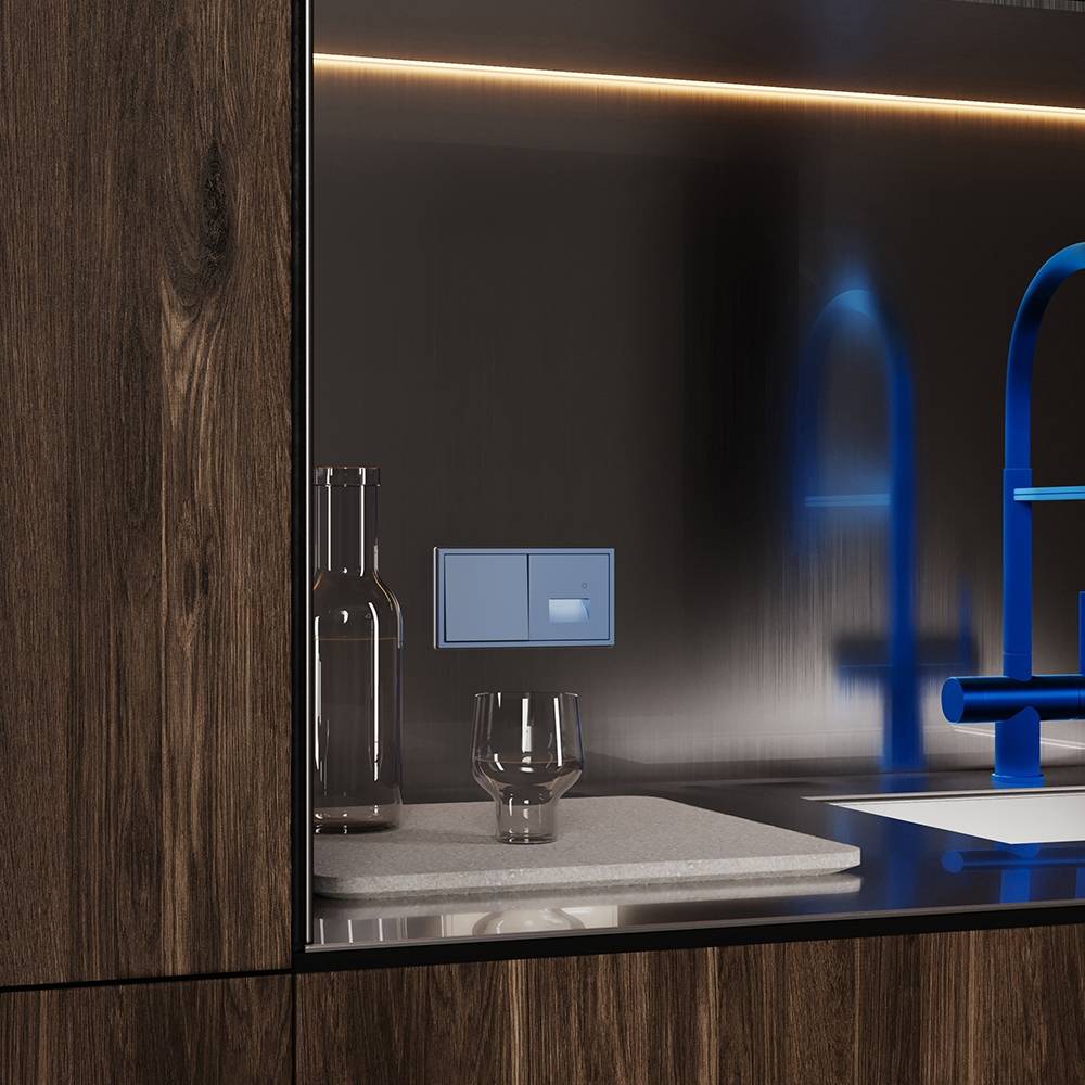 Лицевая панель для подсветки с датчиком Voltum S70 VLS002415 деним фото 5