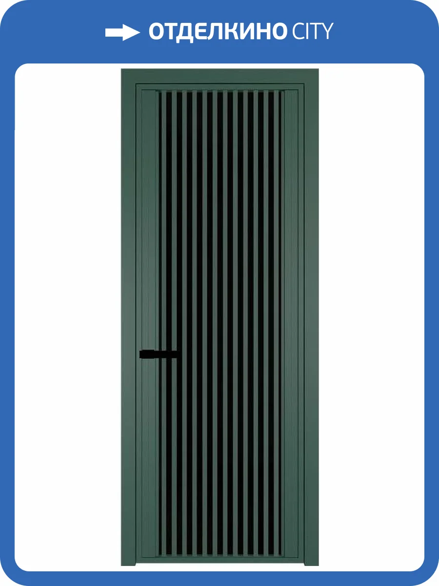Межкомнатная дверь Profil Doors 3 AGP цвет профиля Зеленый воск, стекло безопасное 6 мм черный триплекс 700x2000 фото 2