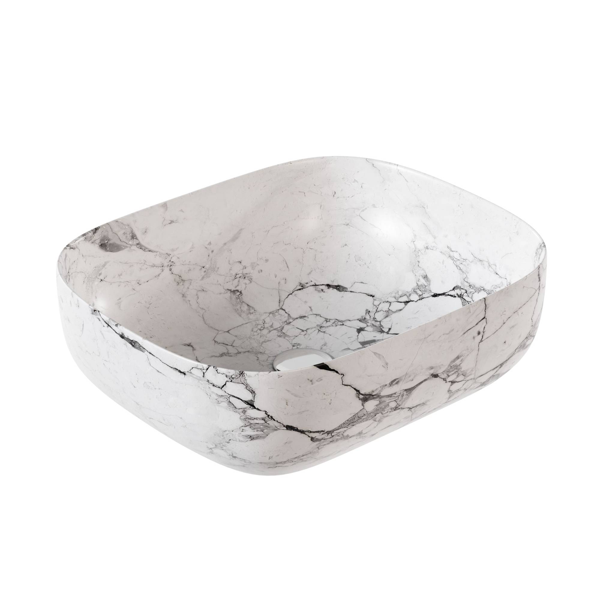 Раковина Watersense Rita 50 W00055 белый мрамор фото 9