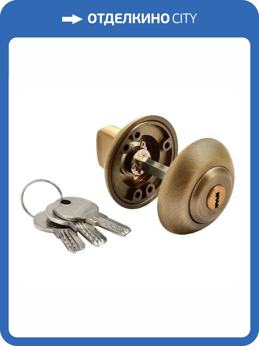 Завертка сантехническая Morelli MH-CYL MAB матовая античная бронза, с цилиндром фото 3