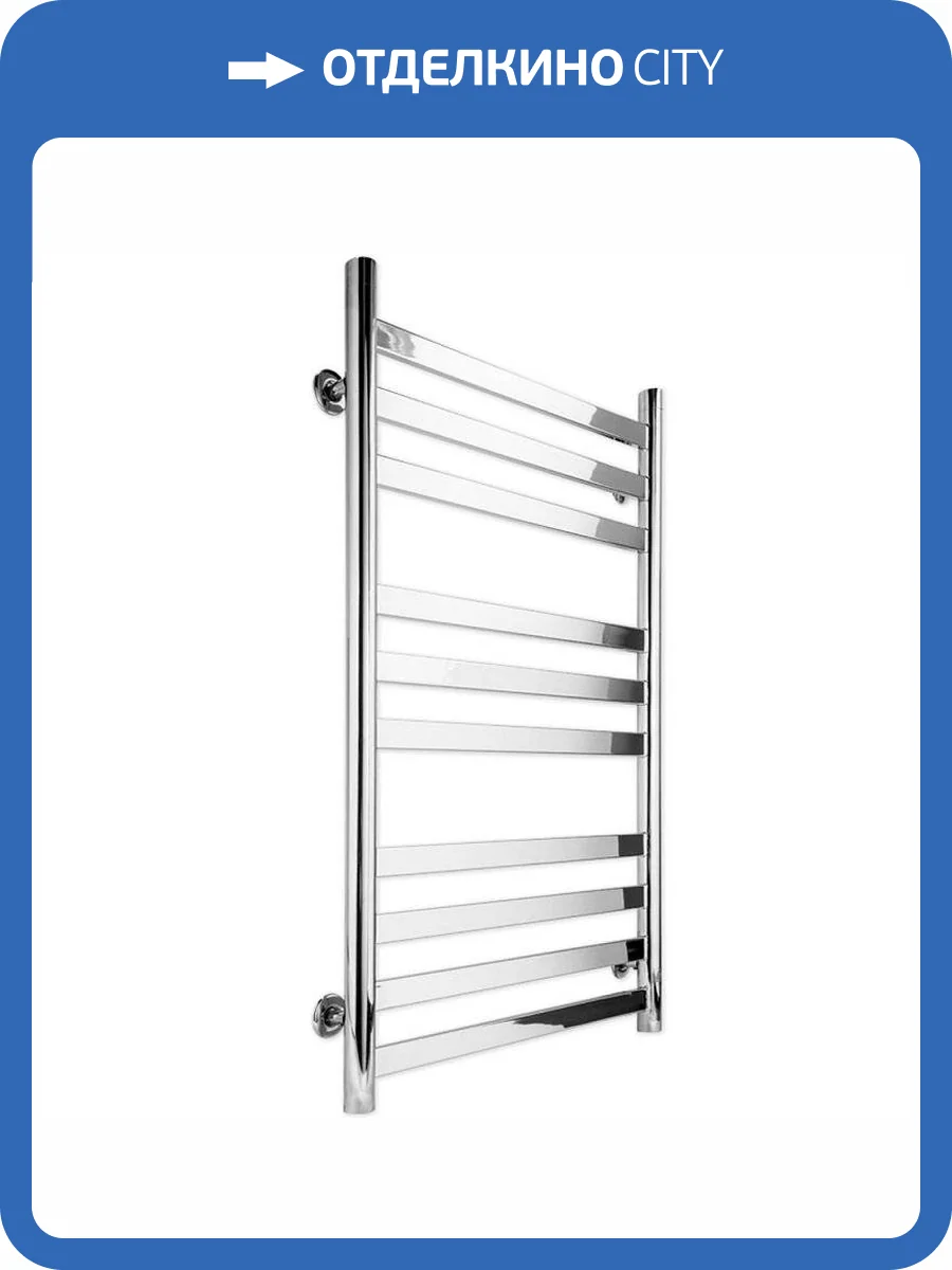 Полотенцесушитель водяной Indigo Slim LSLW80-50 80x53 Серебристый фото 2