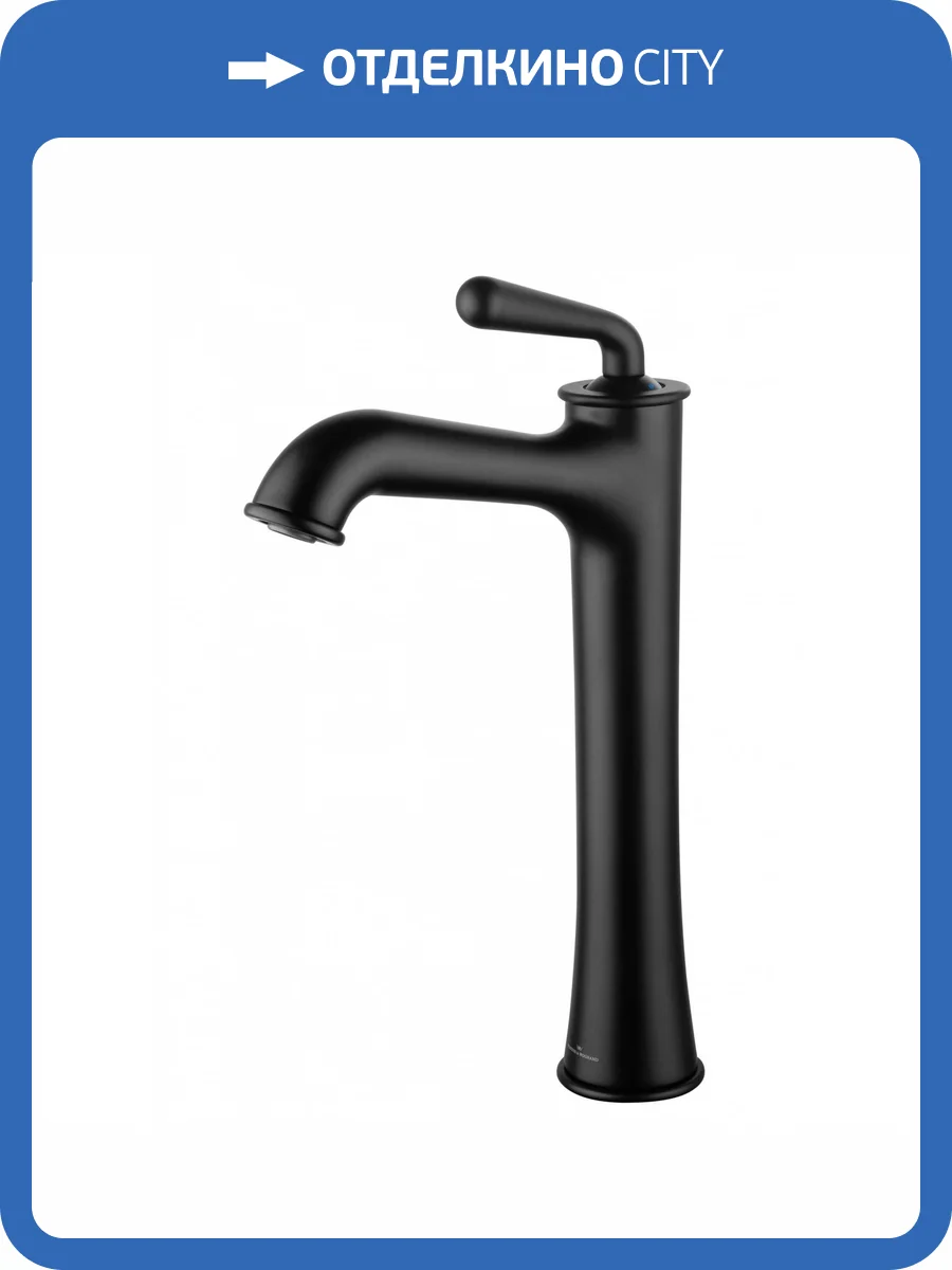 Смеситель для раковины Wonzon & Woghand WW-88239008-MB высокий, черный матовый фото 6