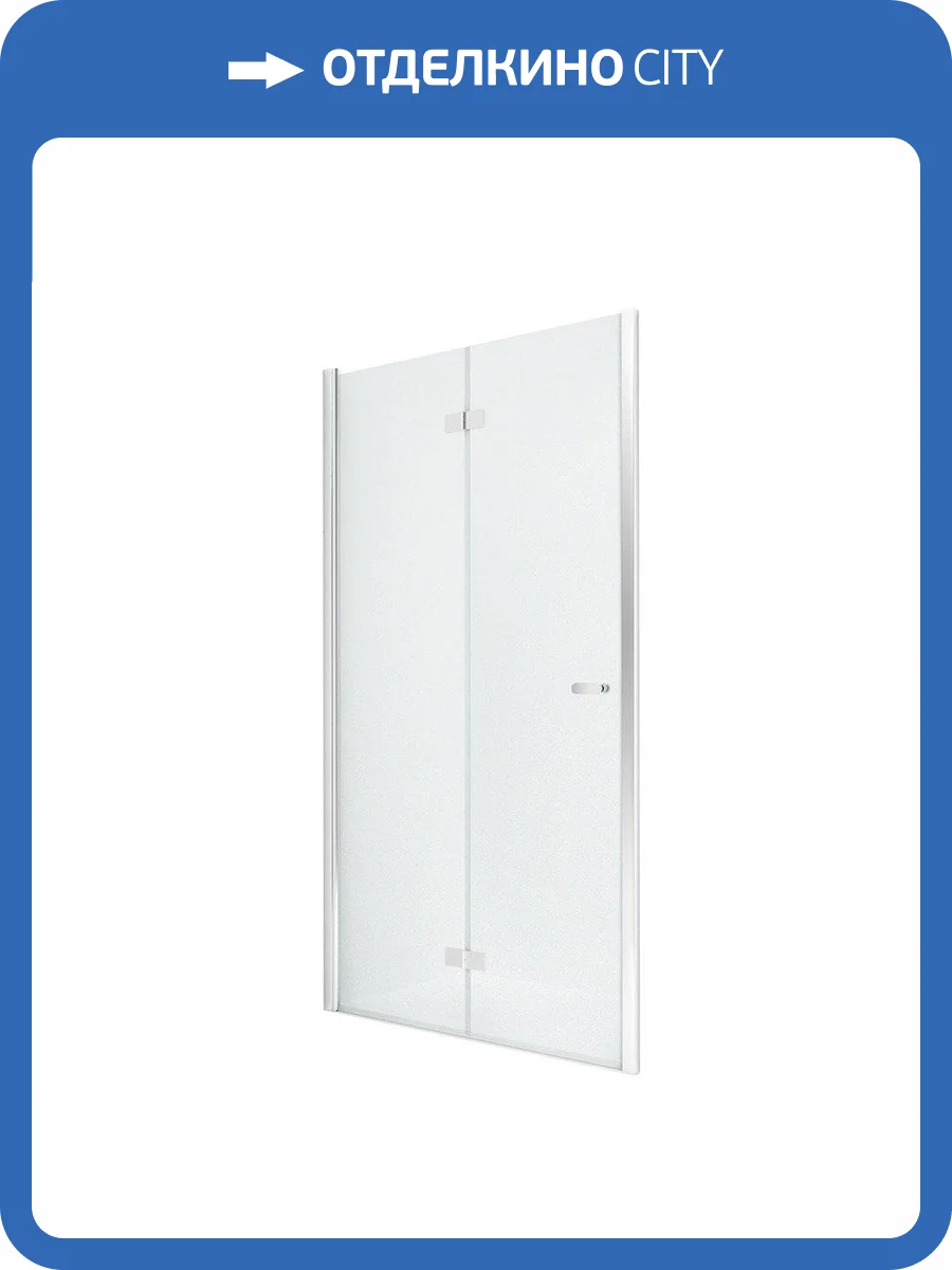 Дверь в нишу NEW TRENDY NEW SOLEO складные L 80x195 D-0131A (хром) фото 9