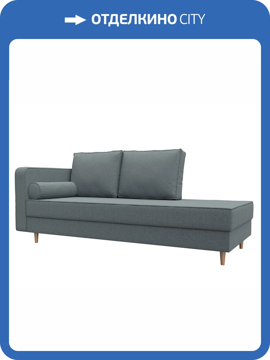 Кушетка Лига Диванов Прайм 125322L амур серый, левая фото 8