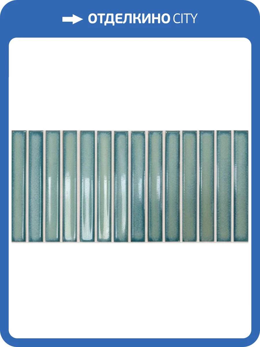 Керамическая плитка Dna Tiles Osaka Bars 133481 Green 12.5x25 фото 7