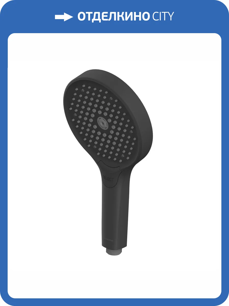 Лейка для душа WHITECROSS TOP-BL черная матовая фото 3