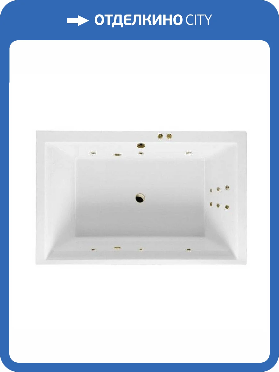 Акриловая ванна Excellent Crown Lux LINE WAEX.CRO19.LINE.BR 190x120 бронза фото 4