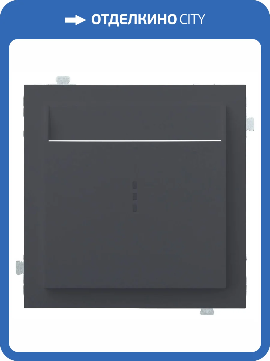 Лицевая панель для карточного выключателя Rikett 35731 BT базальт фото 2