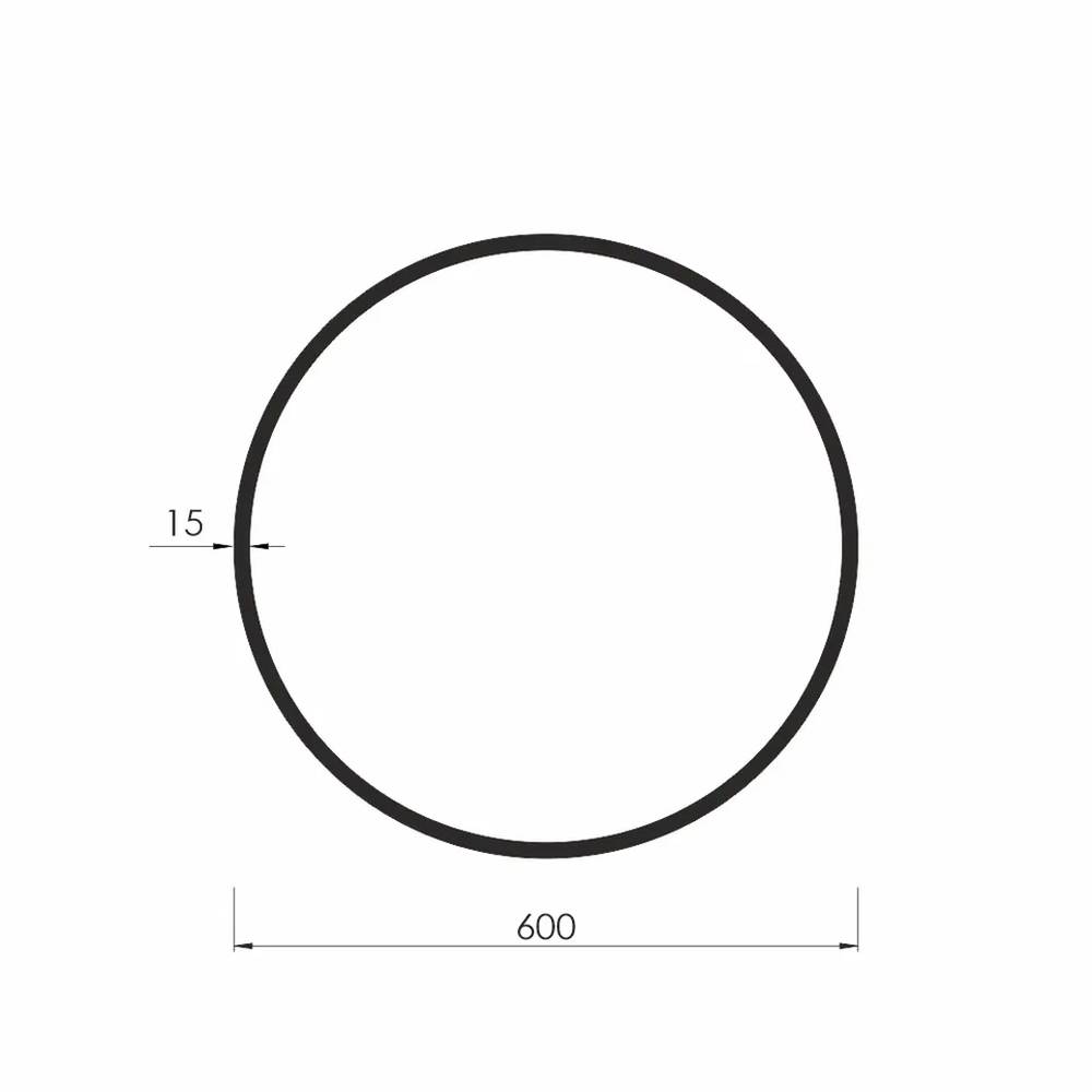 Зеркало Dreja Miro 99.2039 графит, 60x60 фото 5