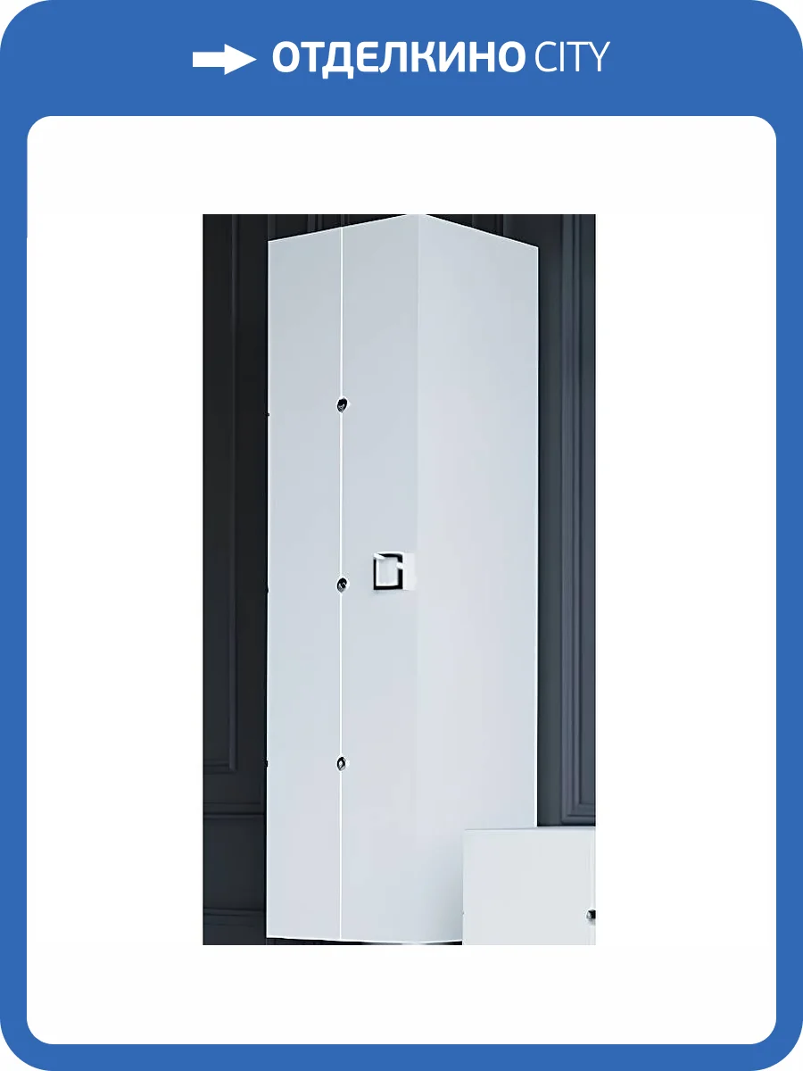 Шкаф-пенал Armadi Art Vallessi Avantgarde 844-WCR белый хром без ножек фото 3