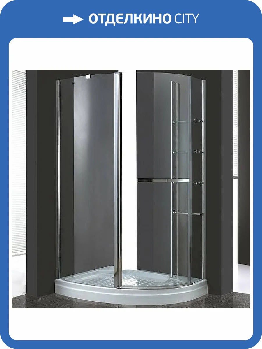 Душевой уголок Cezares Elena ELENA-W-RH-1-120/90-C-Cr-R профиль хром, стекло прозрачное, 120x90 фото 7