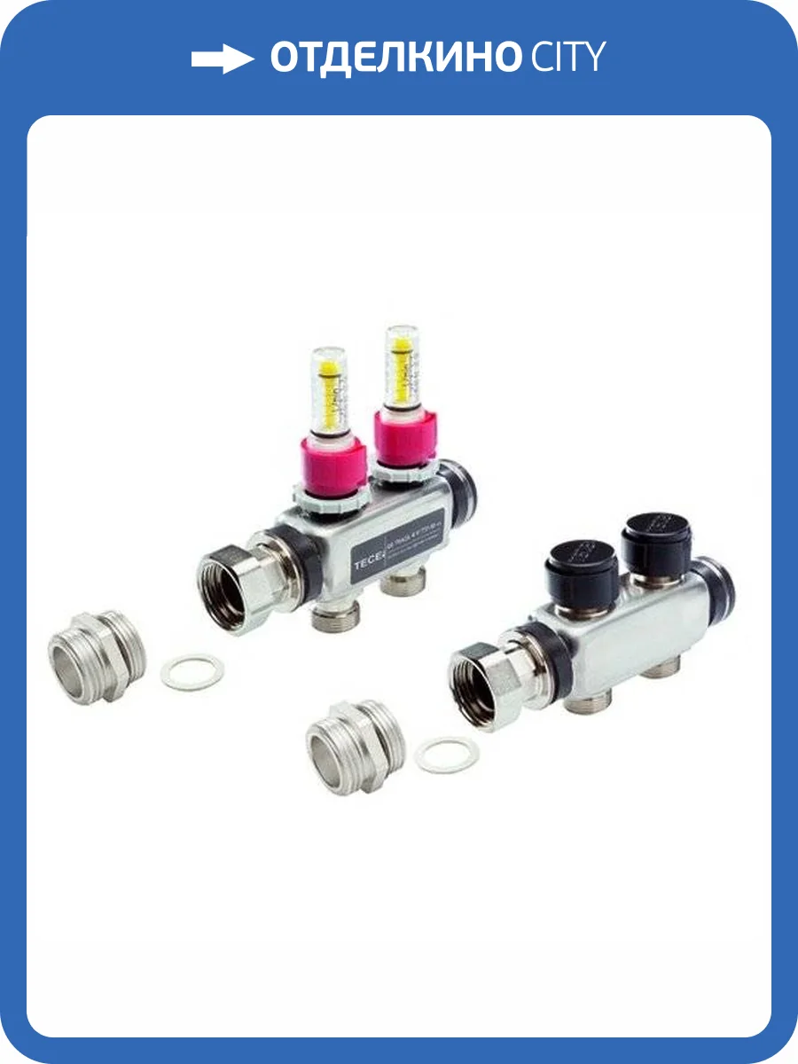 Модуль TECE для наращивания коллекторов 1 х 3/4, 2 контура фото 2