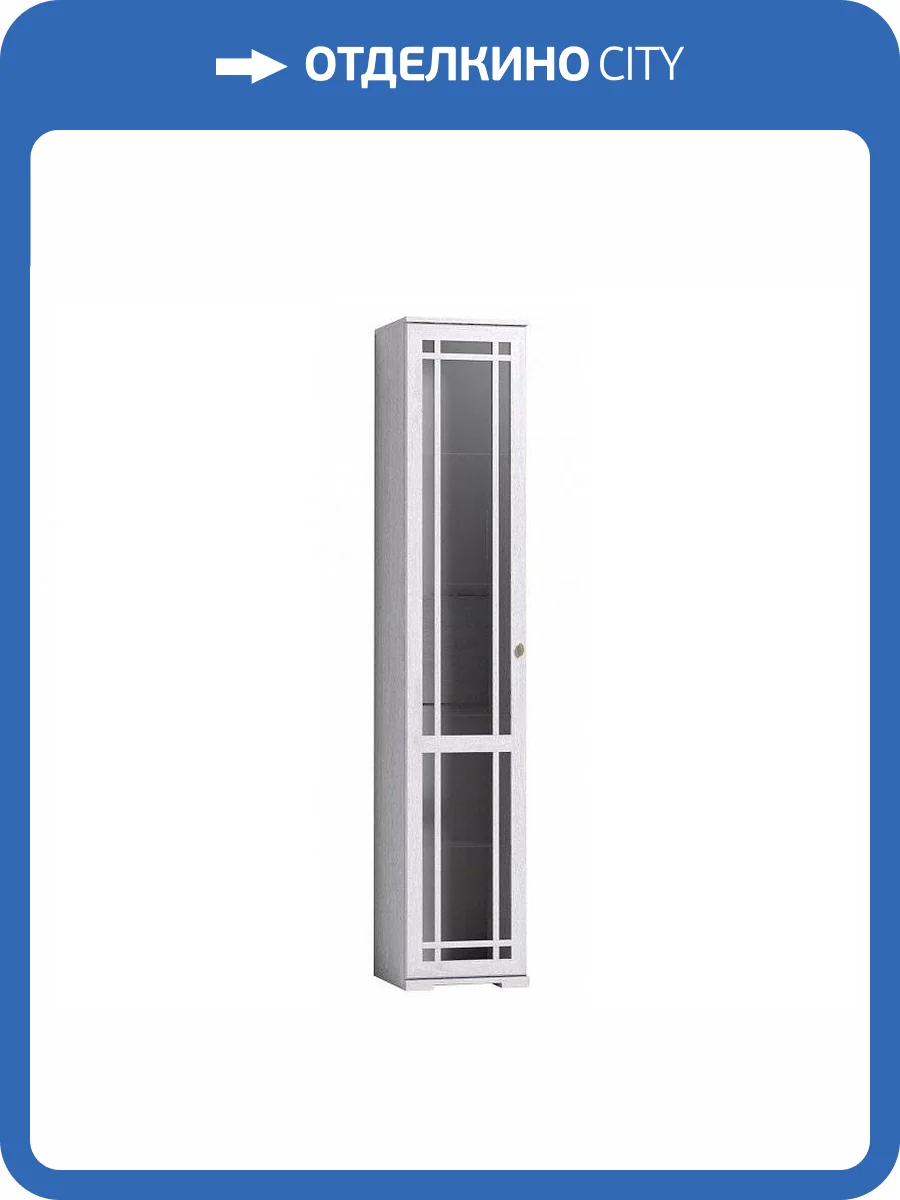 Шкаф для посуды ГЛАЗОВ МЕБЕЛЬ Sherlock 00-00012105 13 левый ясень светлый фото 2