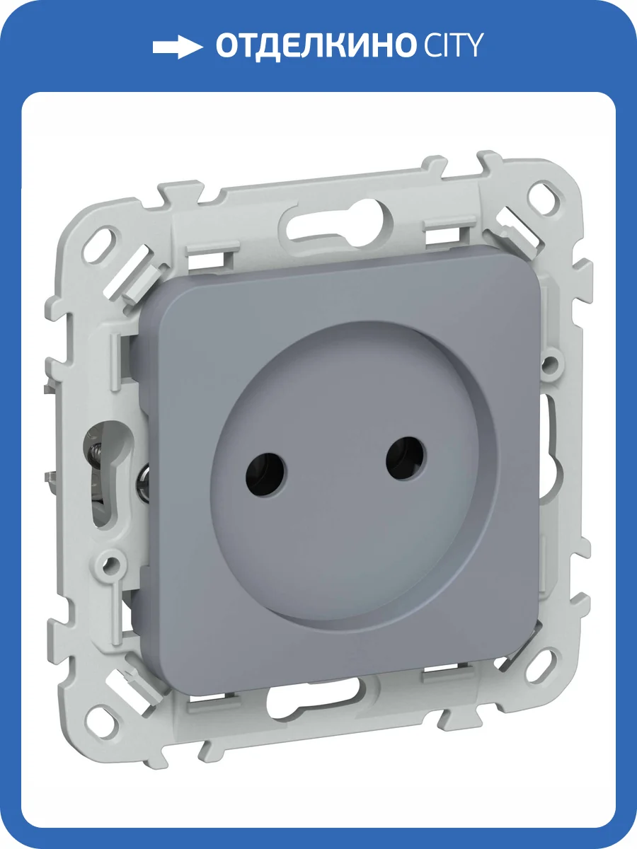 Розетка 1-местная IEK Flite FI-R10-10-1-K35 маренго фото 2