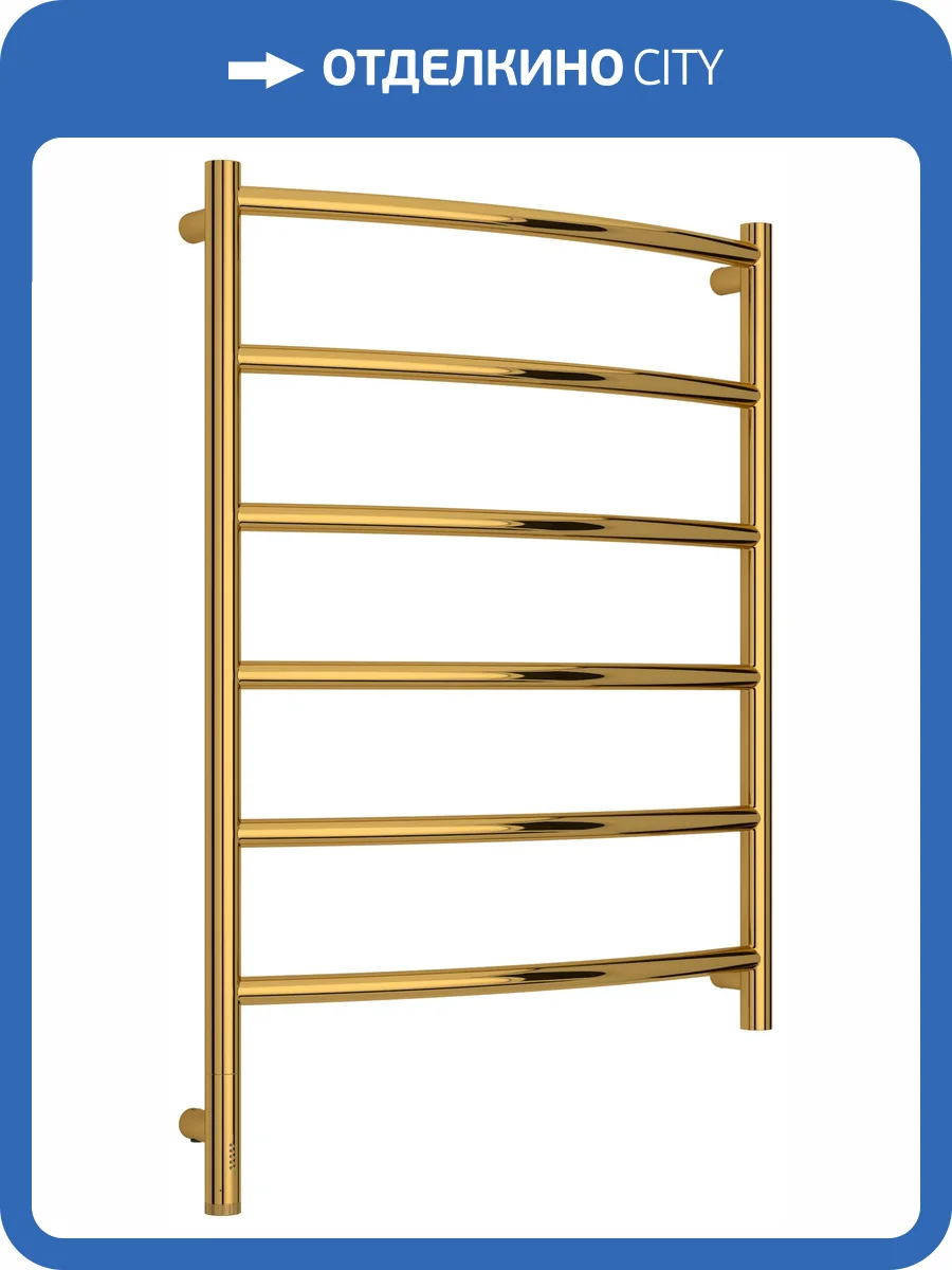 Полотенцесушитель электрический Сунержа Галант 3.1 03-6000-8060 Золото, 80x60 фото 5