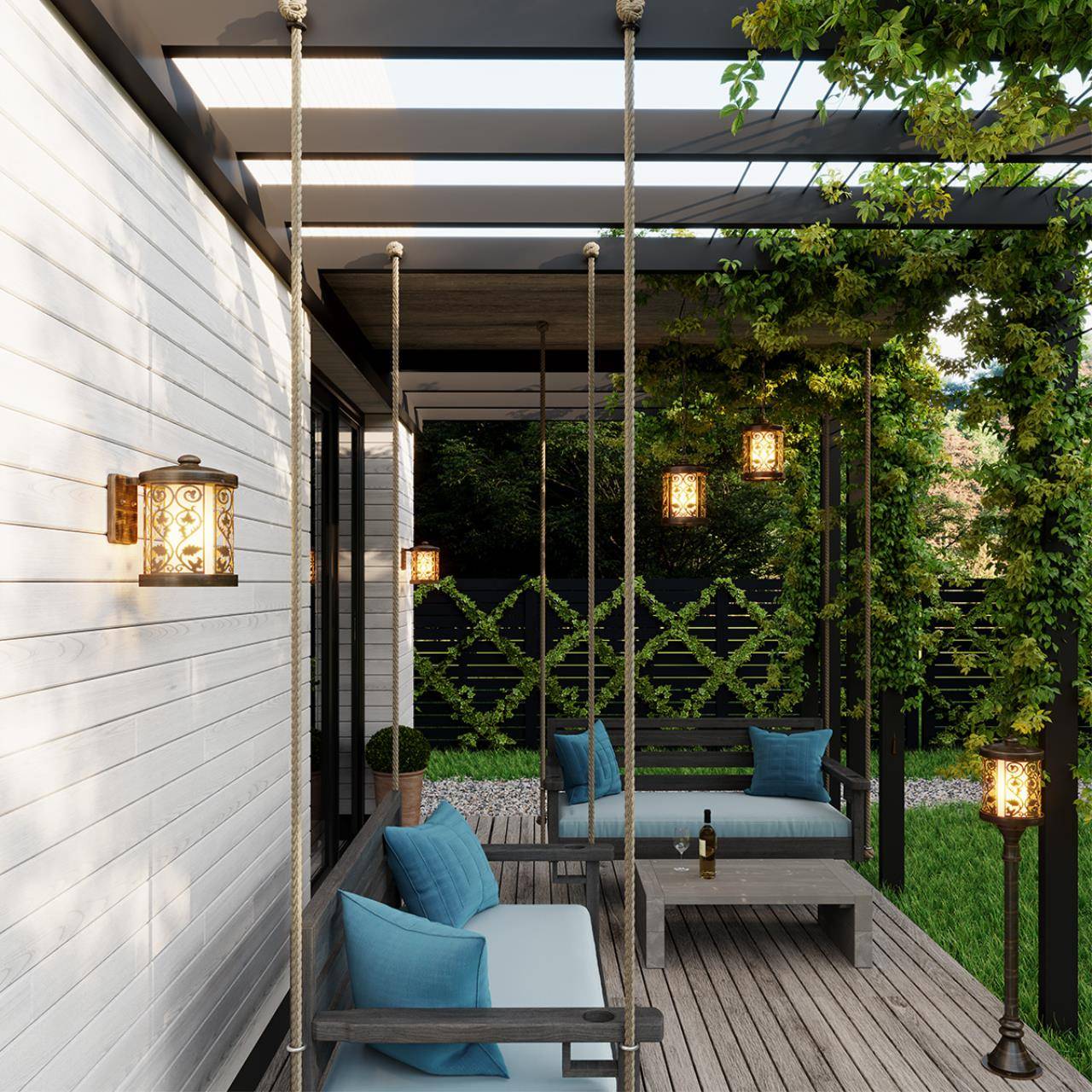 Уличный подвесной светильник Odeon Light Nature Kordi 2286/1