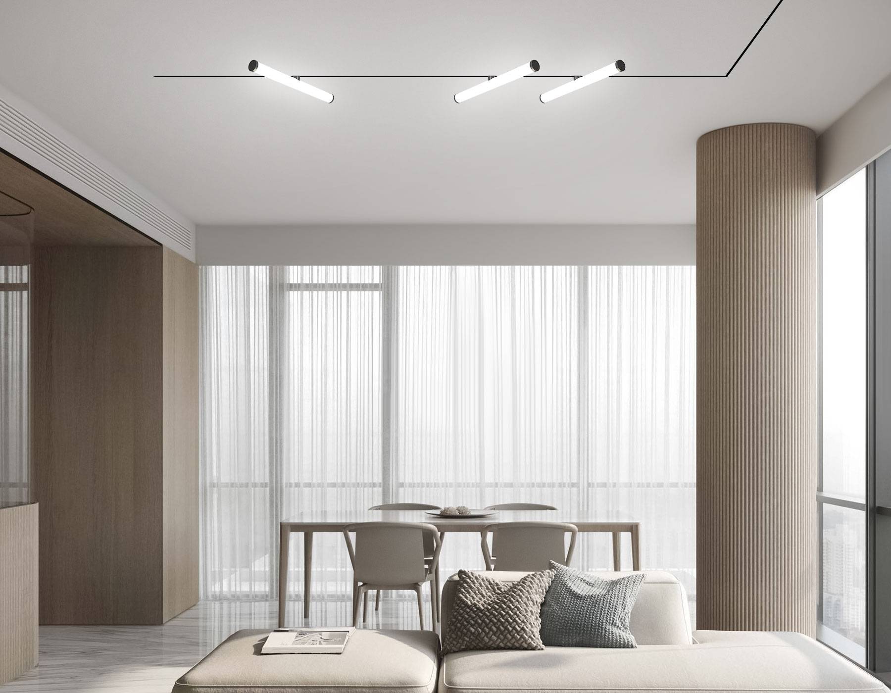 Трековый линейный светодиодный светильник Ambrella light Track System GL2370 фото 4