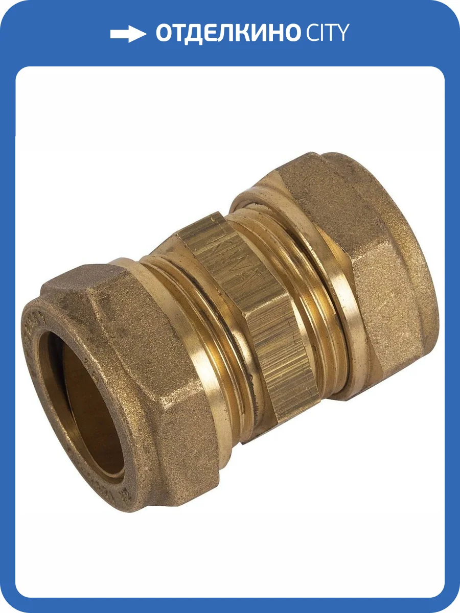 Муфта медная Tiemme 22х22 фото 4