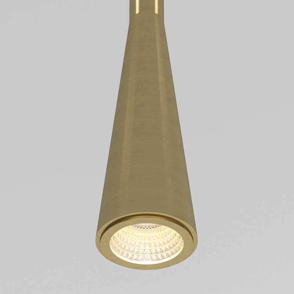 Подвесной светодиодный светильник Elektrostandard Vist 50312 LED 7W 3000K латунь фото 5