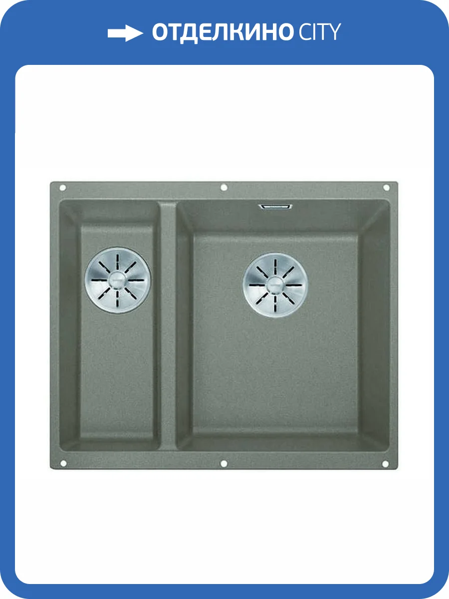 Мойка кухонная Blanco Subline 340/160-U 523565 серый бежевый фото 7