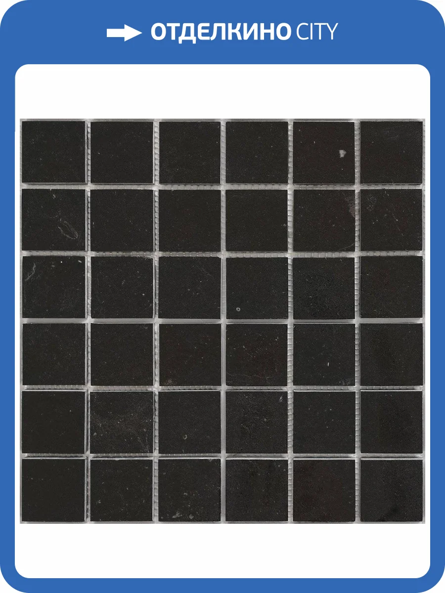 Мозаика LeeDo Pietrine 7 Nero Oriente Pol (4.8x4.8) 30.5x30.5 фото 4