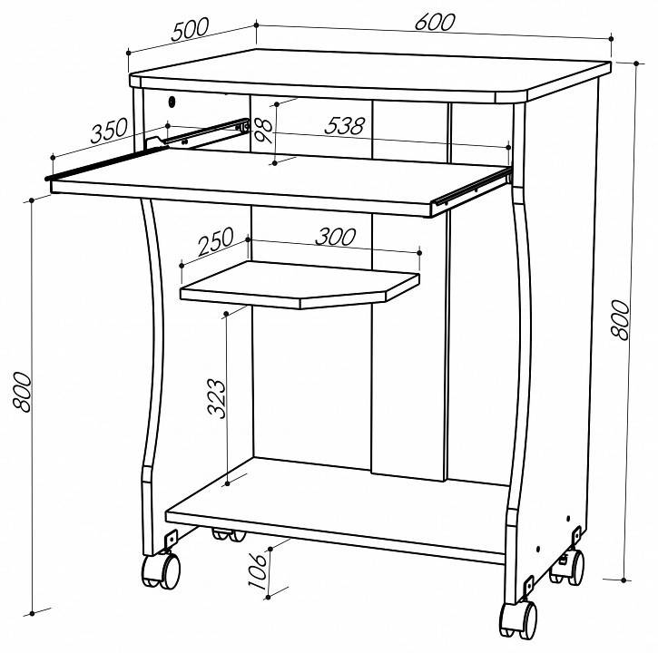 Компьютерный стол МФ Jazz Джаз 27В Джаз-27В Венге фото 2