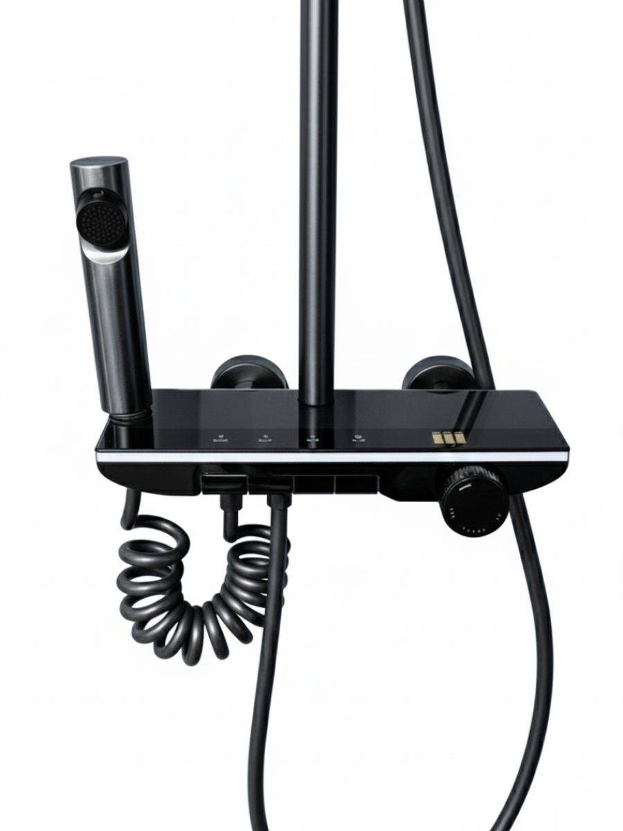 Душевая система Watersense Rita Powerful W01818 графит фото 14