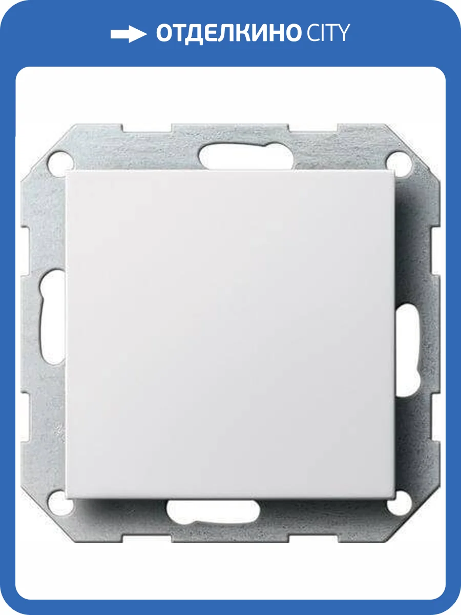 Лицевая панель Gira System 55 заглушка чисто-белый глянцевый 026803 фото 2