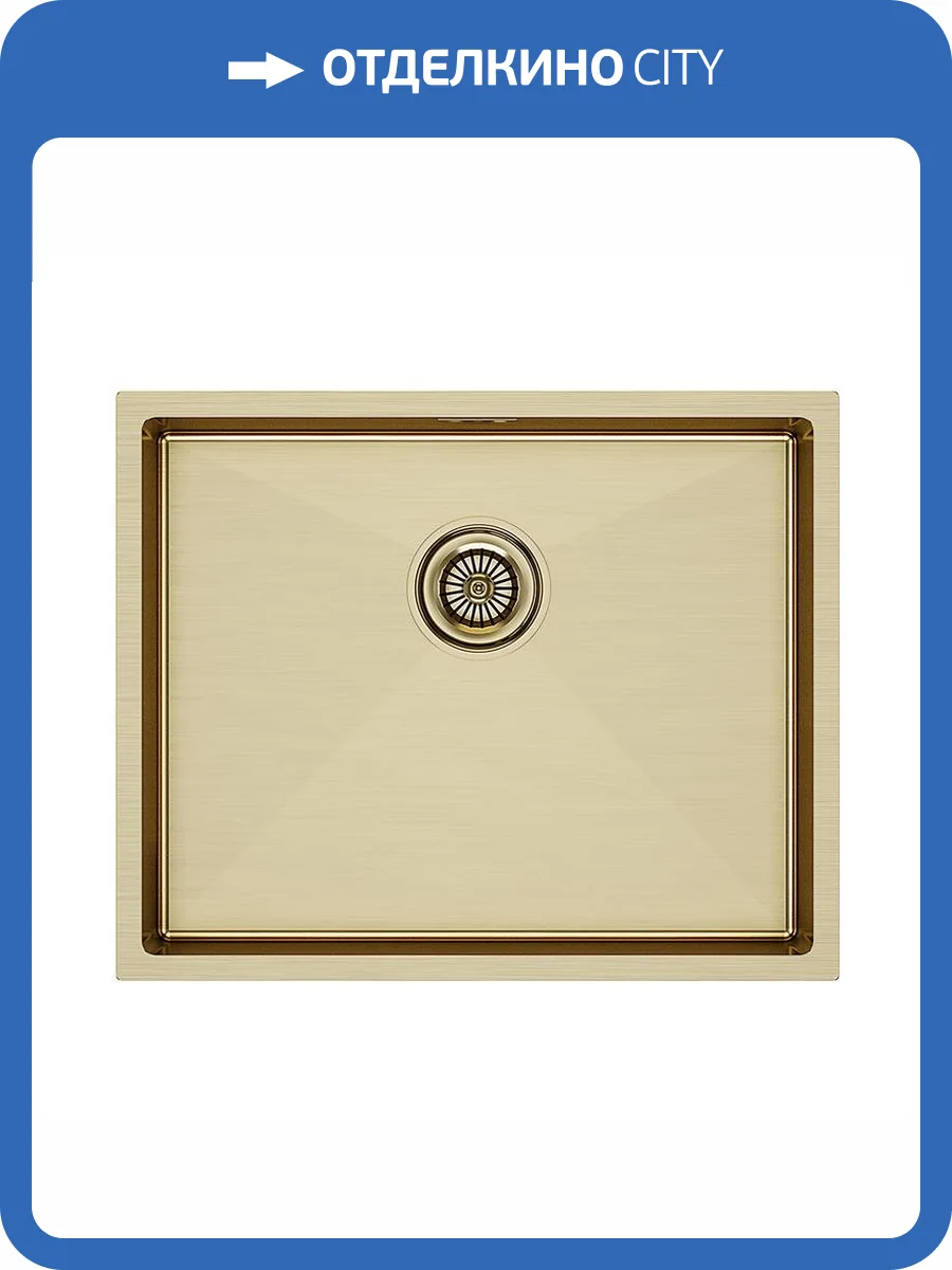 Мойка кухонная Paulmark Next PM215444-BG 440x540 мм брашированное золото фото 4
