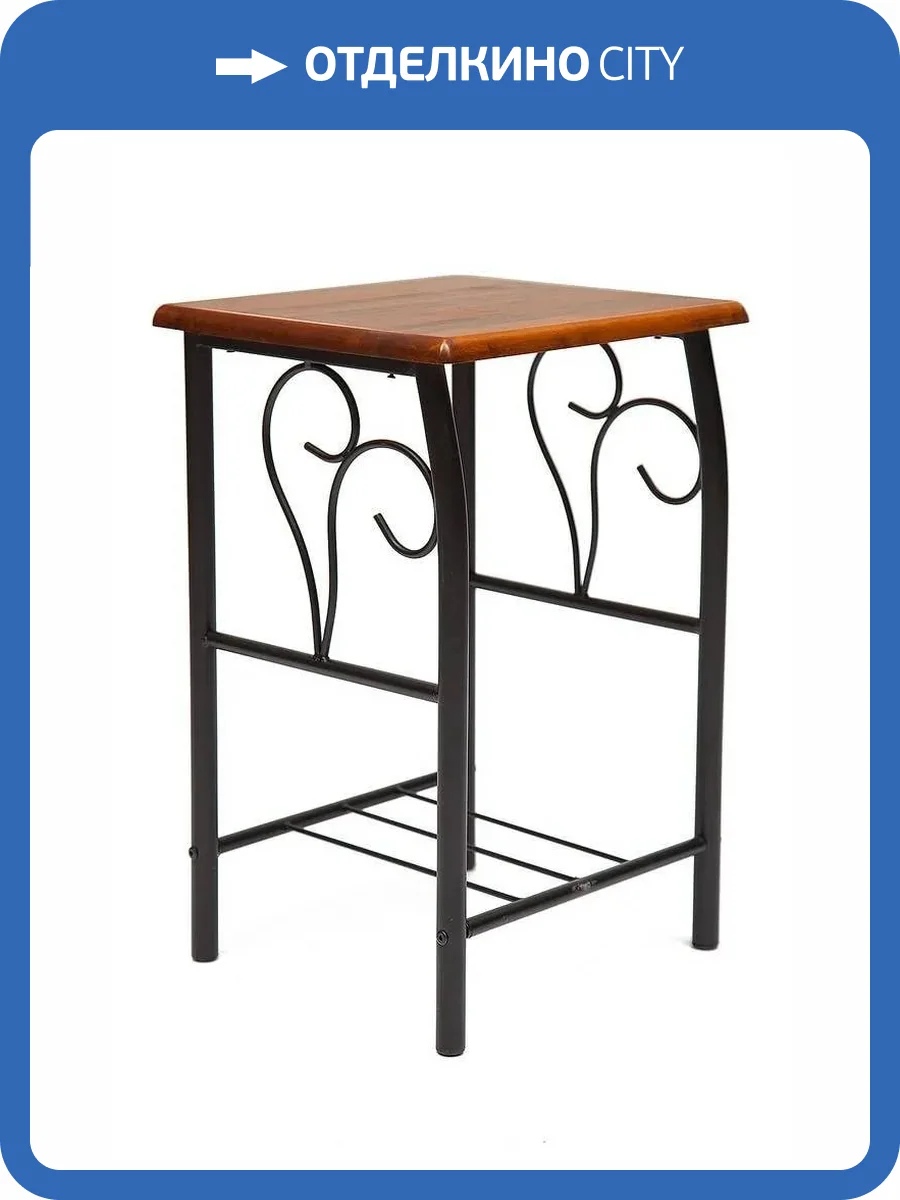 Тумба прикроватная Tetchair Piccolo 9840 черный/красный дуб фото 6