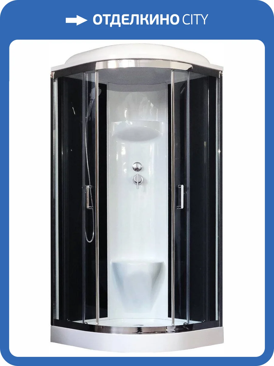 Душевая кабина Royal Bath RB 100HK6-BT-CH с низким поддоном, с сиденьем фото 5