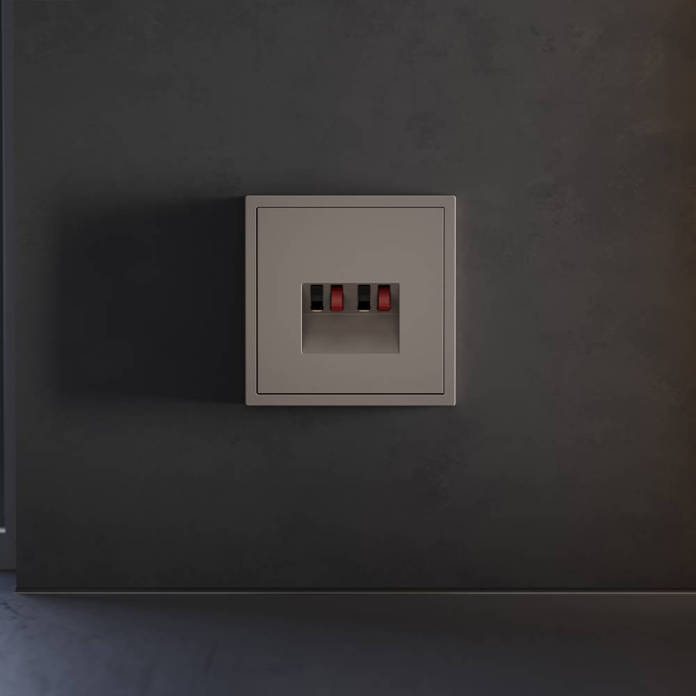 Лицевая панель для акустической розетки Voltum S70 VLS001514 капучино фото 3